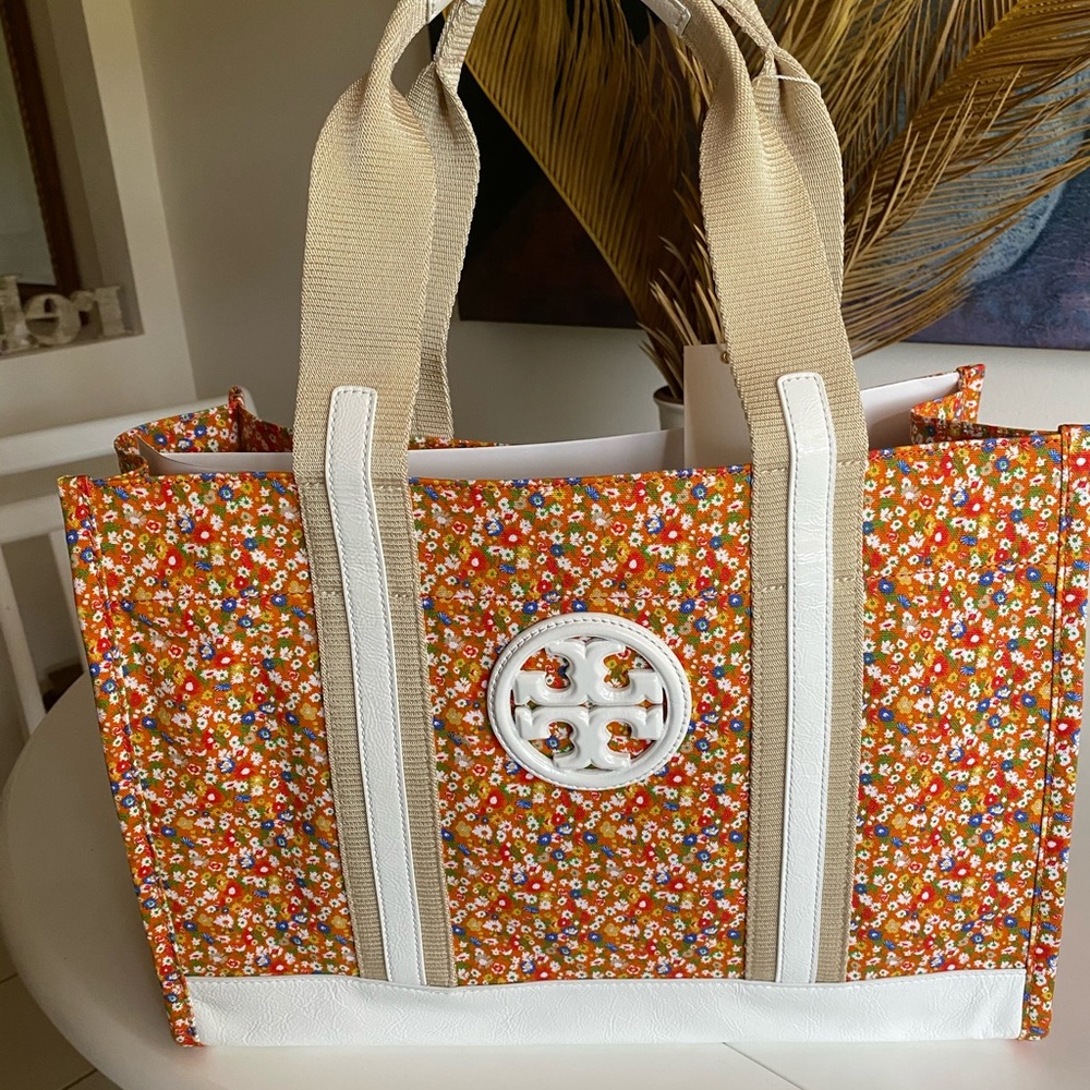 Tory Burch Printed Canvas Tote NWT